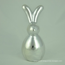 Electroplating Colorful Ceramic Rabbit with Long Ears